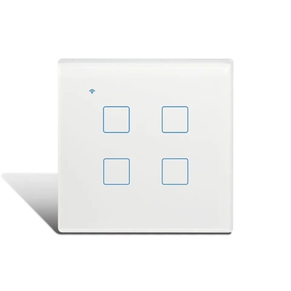 Light Switch 4 Gang - Optional Neutral